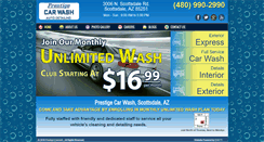 Desktop Screenshot of prestige-carwash.com